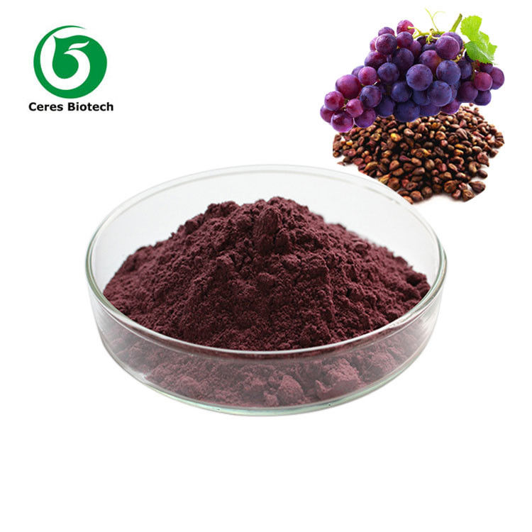 Reddish Brown Powder Pure Grapeseed Extract Opc 95% For Health Care Hplc Uv