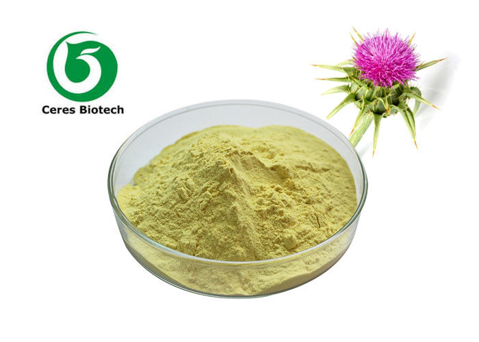 65666-07-1 Silymarin Milk Thistle Extract 80% Yellowish Brown Powder Pharma Grade