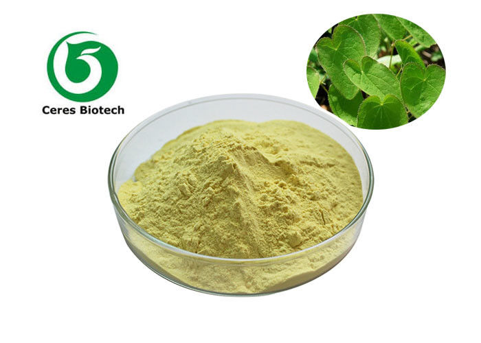 Horny Goat Weed Epimedium Leaf Extract Icariin 98% For Penis Strong Light Yellow