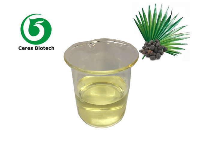 Yellow Oily Liquid Raw Material Herbal Extract Saw Palmetto Oil 85% For Health Care